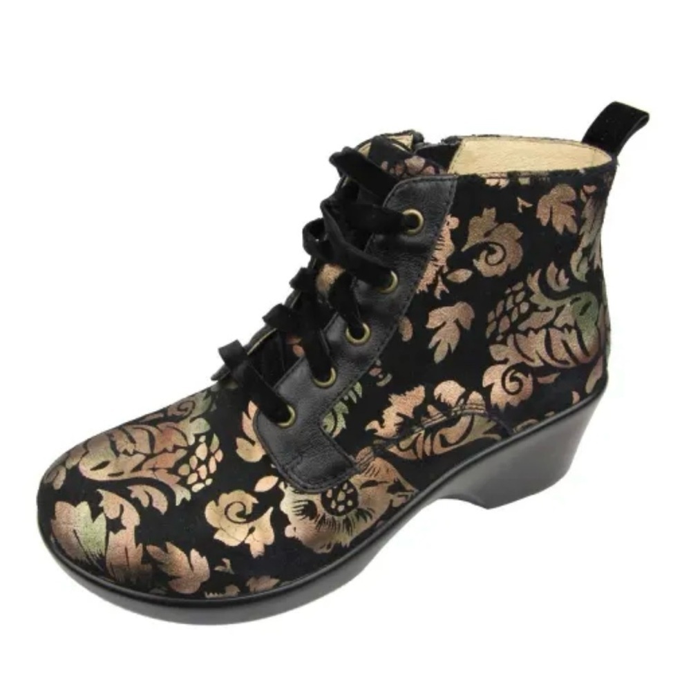Alegria Eliza Regal Copper Witchy Gothic Size 7 Leather and Velvet